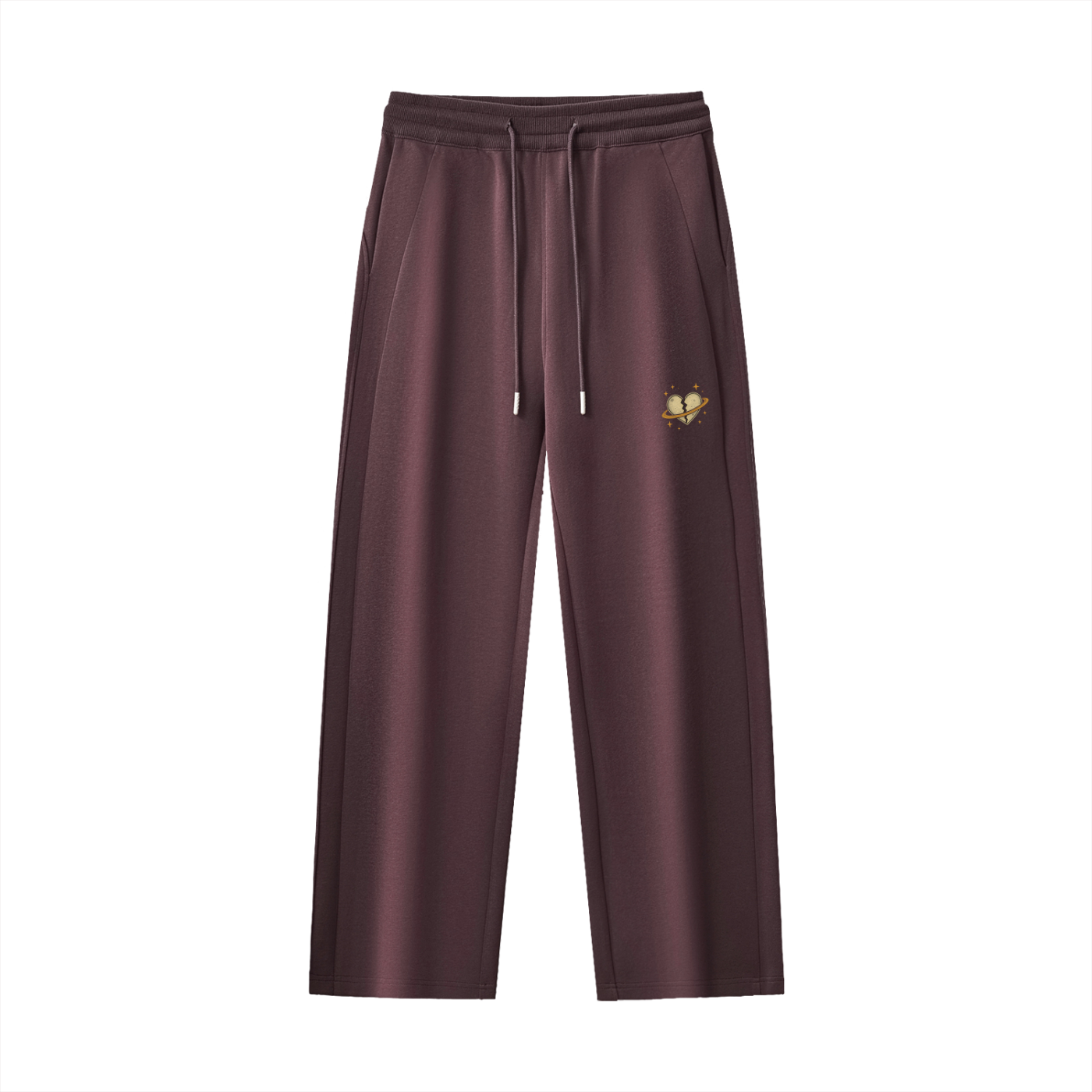 ‘Broken Heart’ Essential Drawstring Straight-Leg Sweatpants